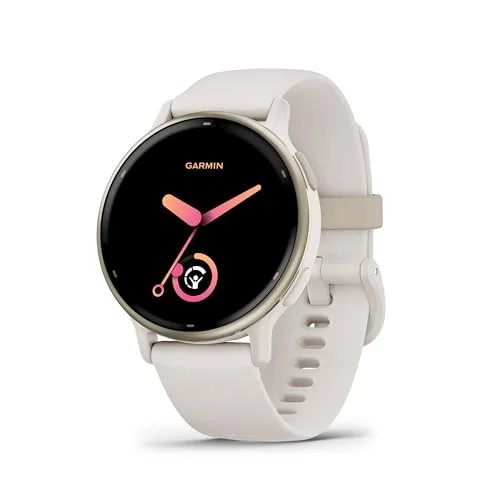 Garmin Vívoactive 5, Health and Fitness Gps Smartwatch, Amoled Display, Up to 11 Days of Battery, Ivory