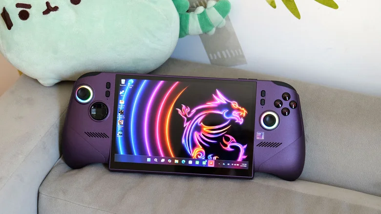 The MSI Claw 8 EX AI+ PC gaming handheld