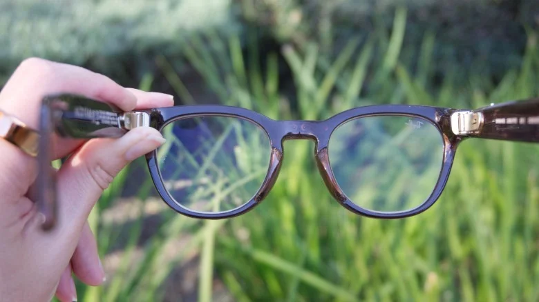 The Ray-Ban Meta Optics withs prescription lenses.
