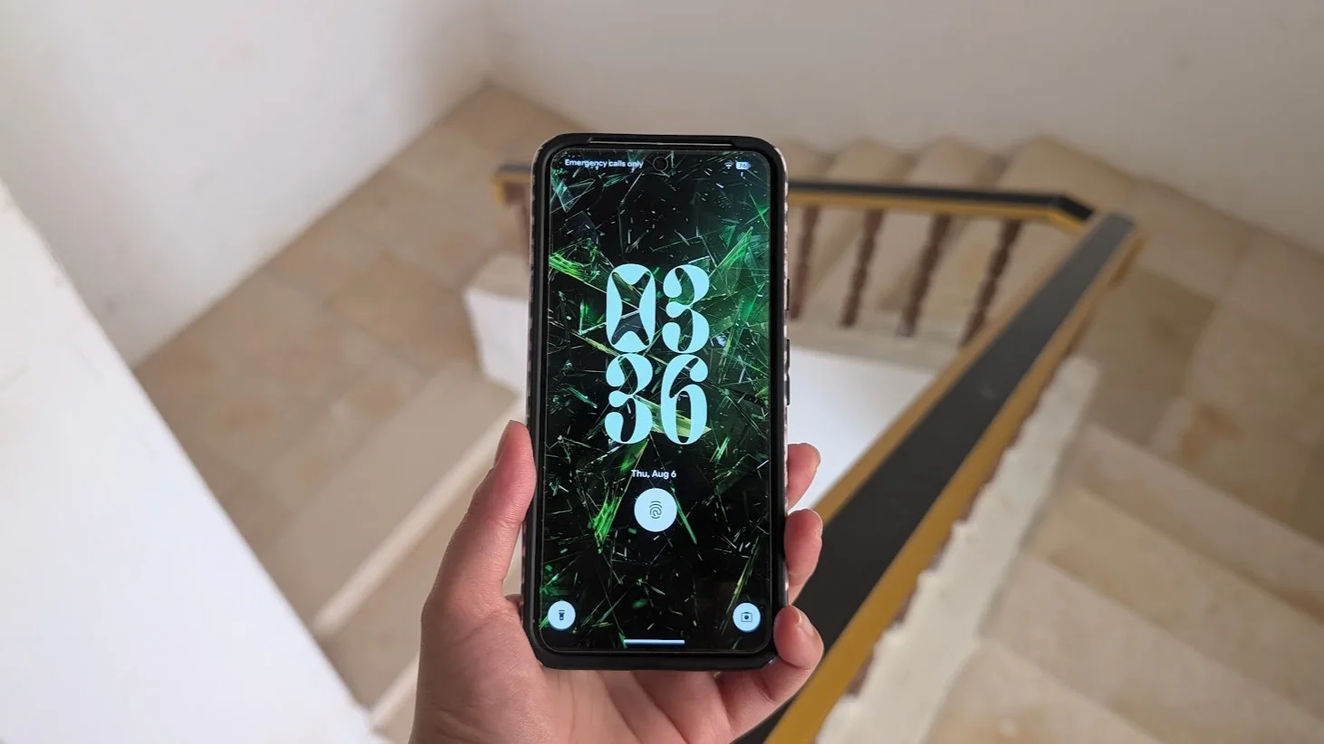 Google Pixel 8 in a case