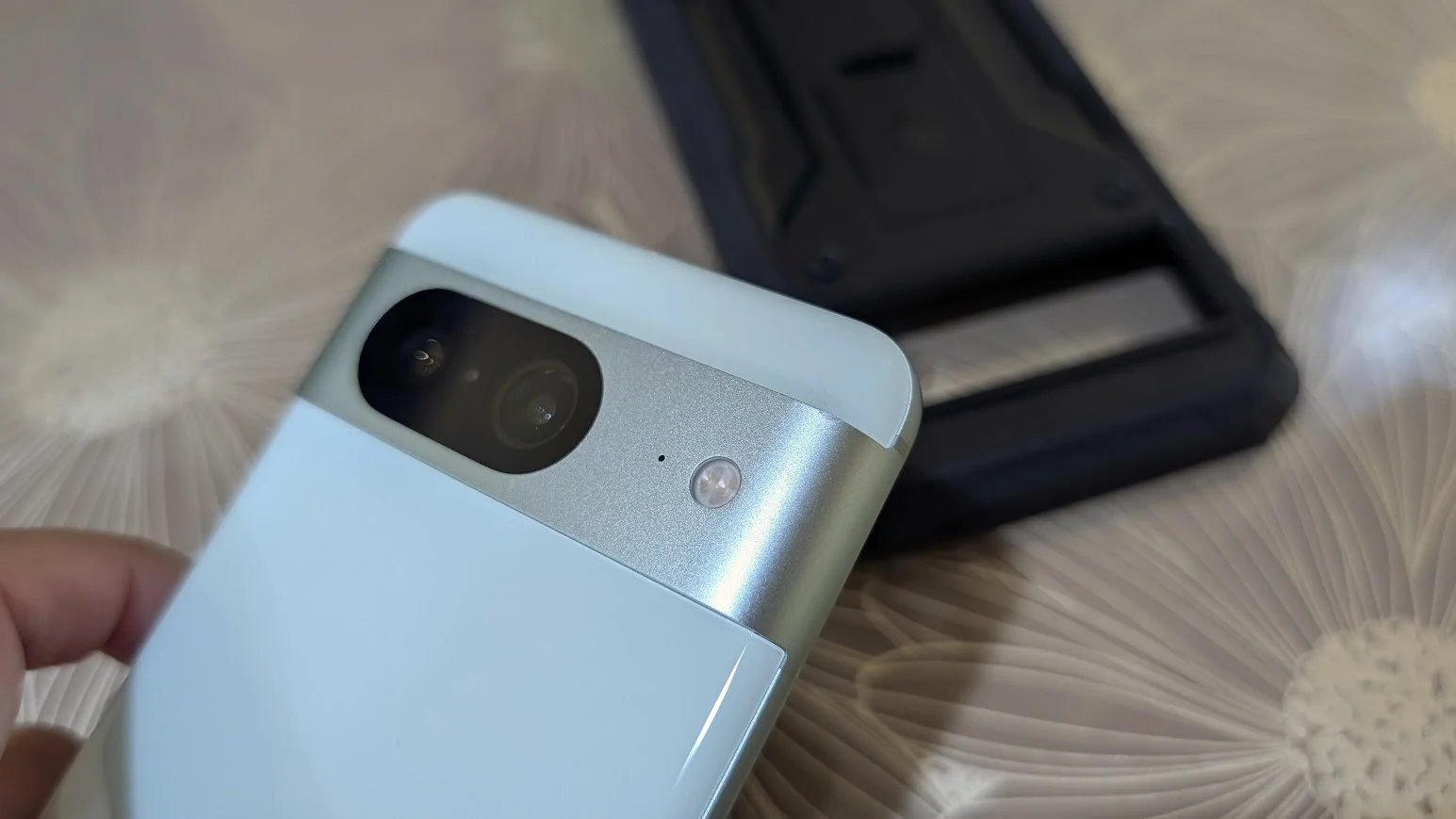 Google Pixel 8 after 20ft drop test in Poetic Revolution case