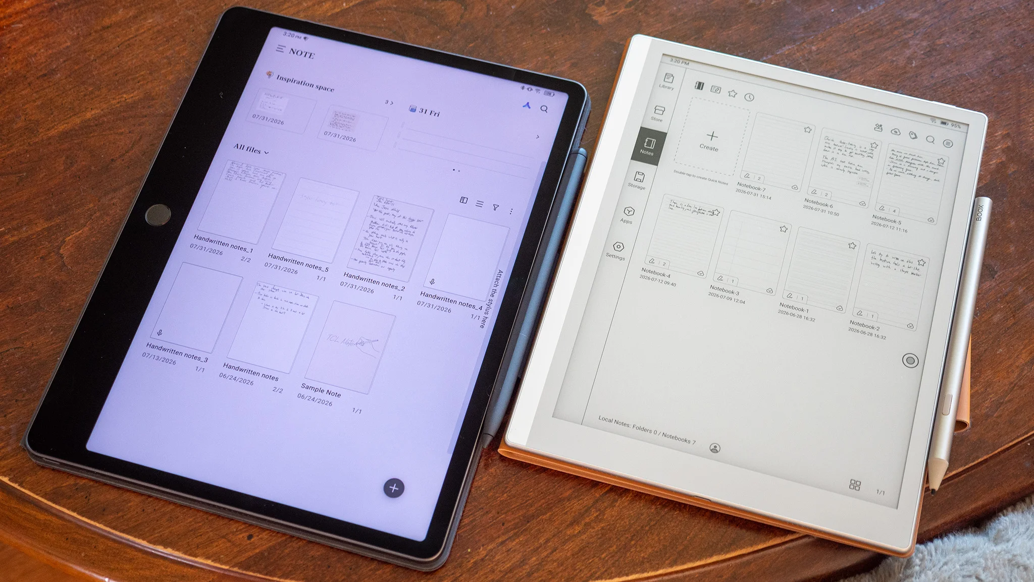 Comparing the displays between the Boox Go 10.3 Gen II and the TCL Note A1 NXTPAPER
