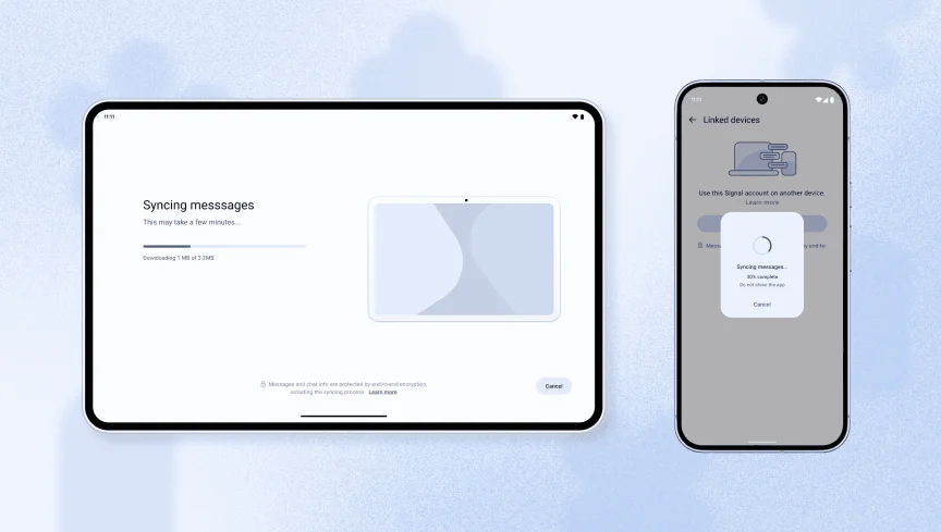 Transferring messages with Signal