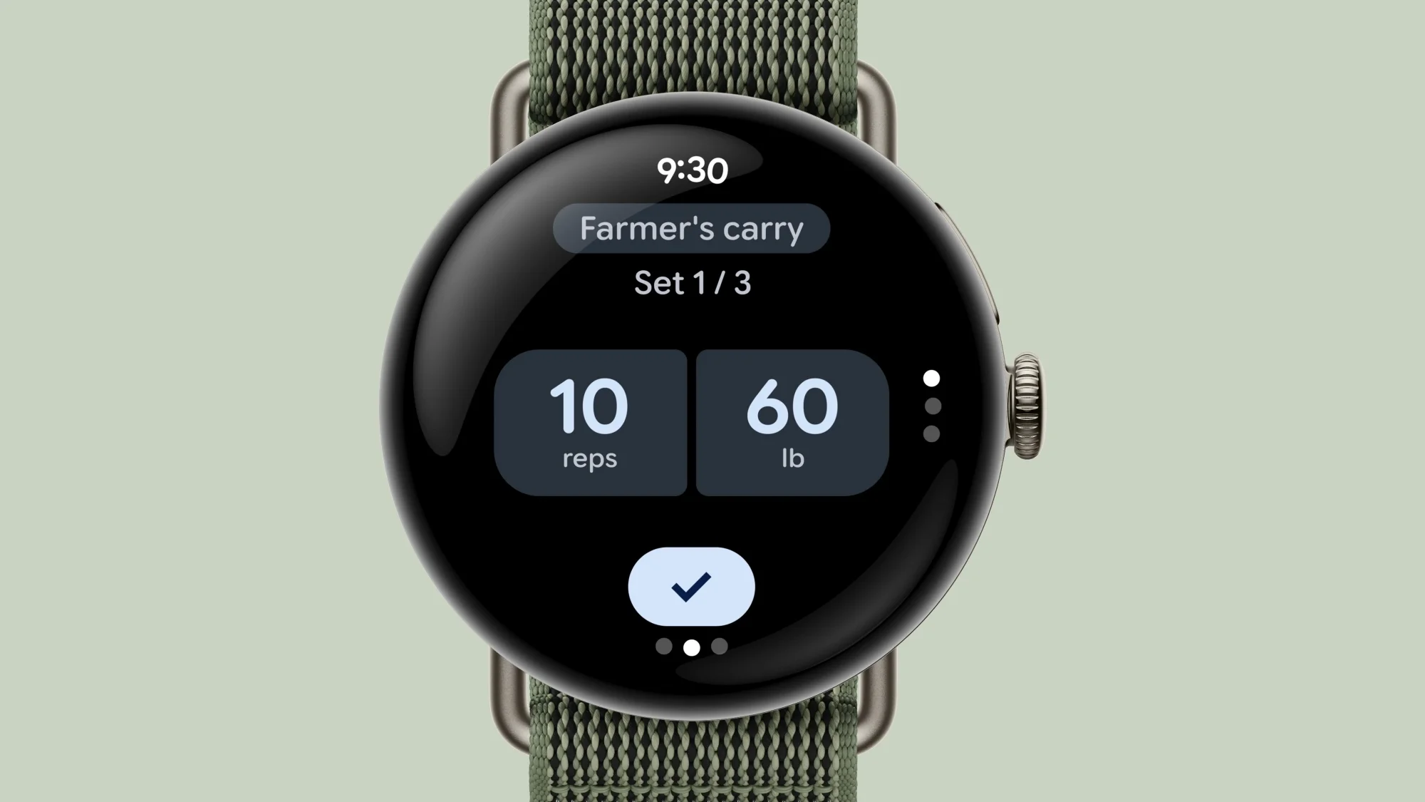 Official Google Pixel Watch 5 workout reps and weight tracking