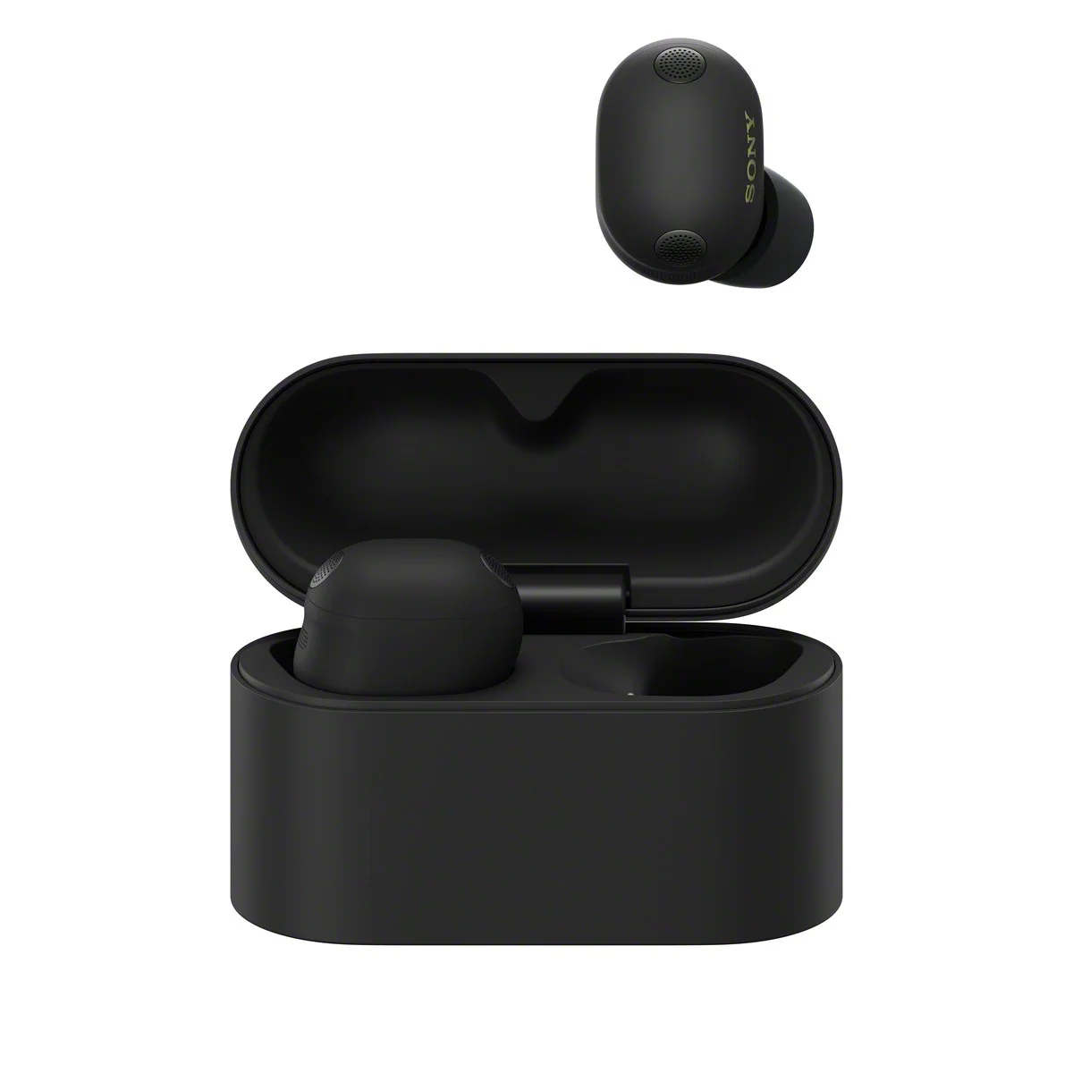 Sony WF-1000XM6 buds and case in black