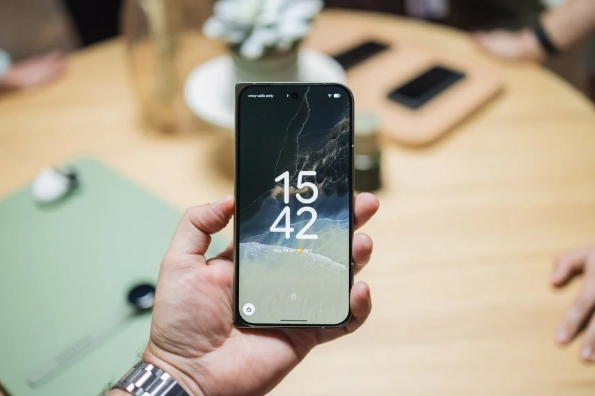 The Pixel 11 Pro Fold in olive