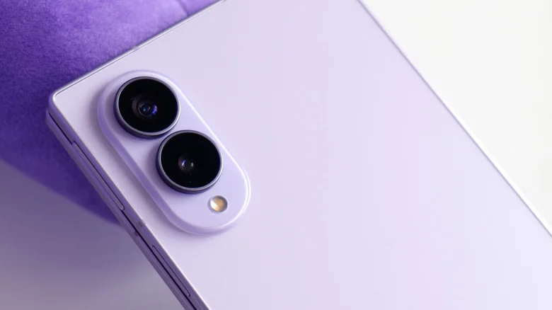 Samsung's Galaxy Z Fold 8 in a pale purple color.