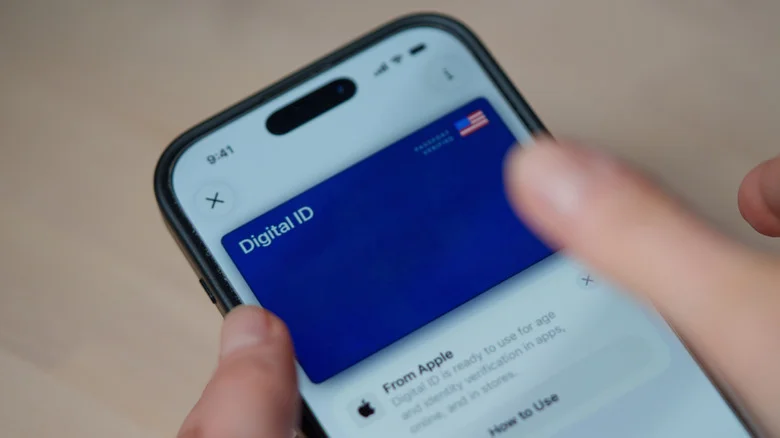 A Digital ID on an iPhone.