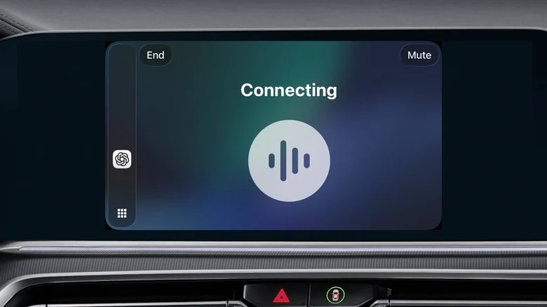 The ChatGPT app in Apple CarPlay.