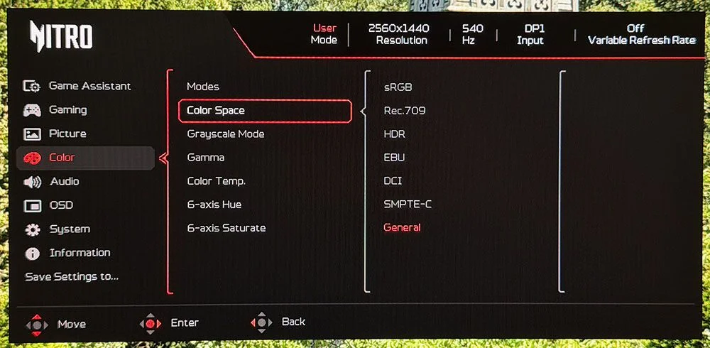 Acer Nitro XV273U F5