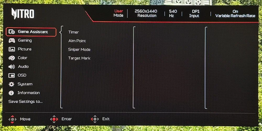 Acer Nitro XV273U F5