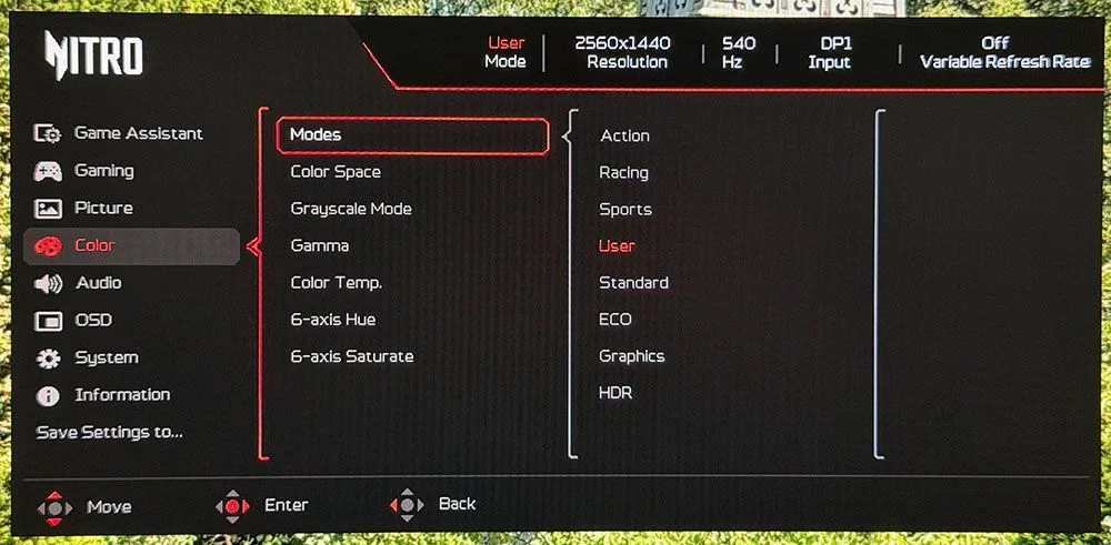 Acer Nitro XV273U F5