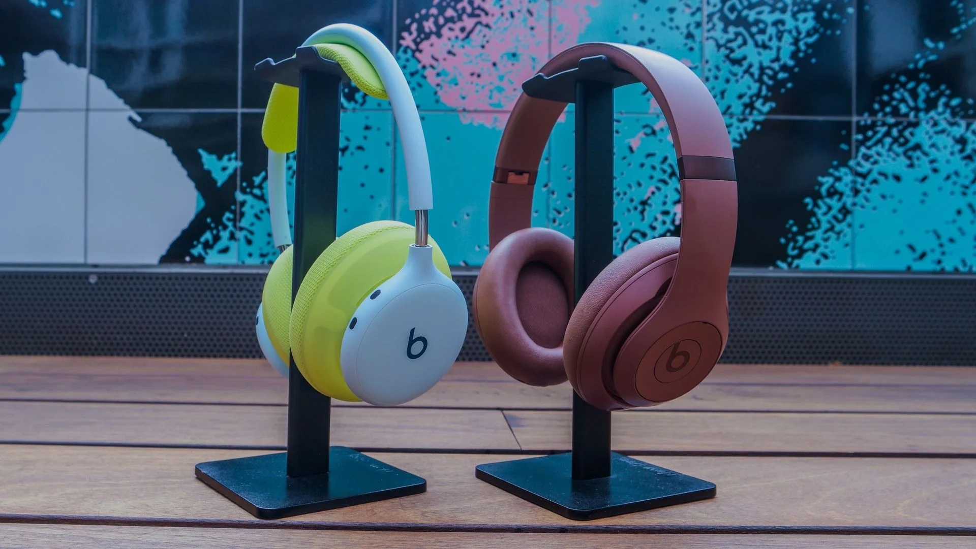 Beats 360 next to the Beats Studio Pro for comparison