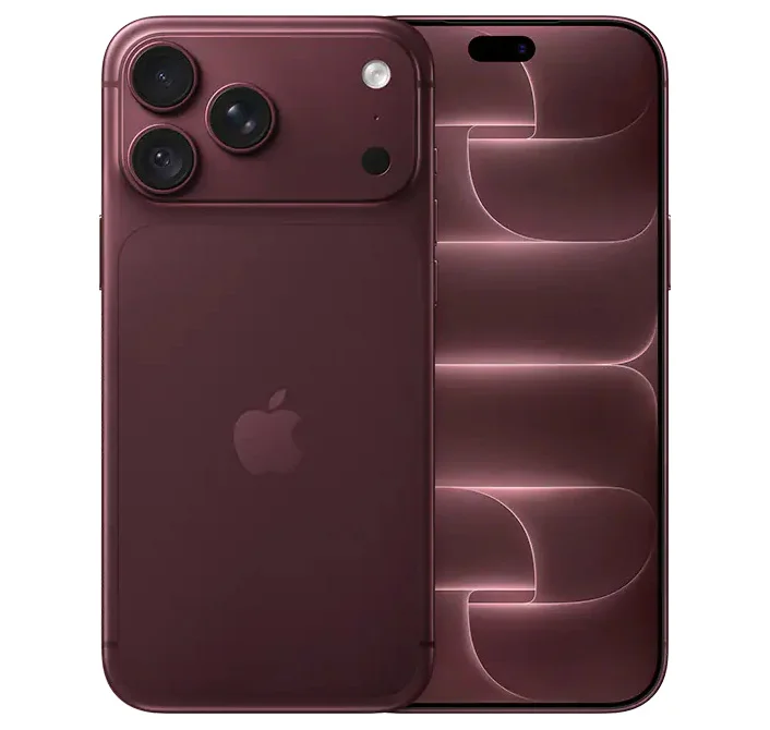 An official render of the burgundy Apple iPhone 18 Pro Max's front and back