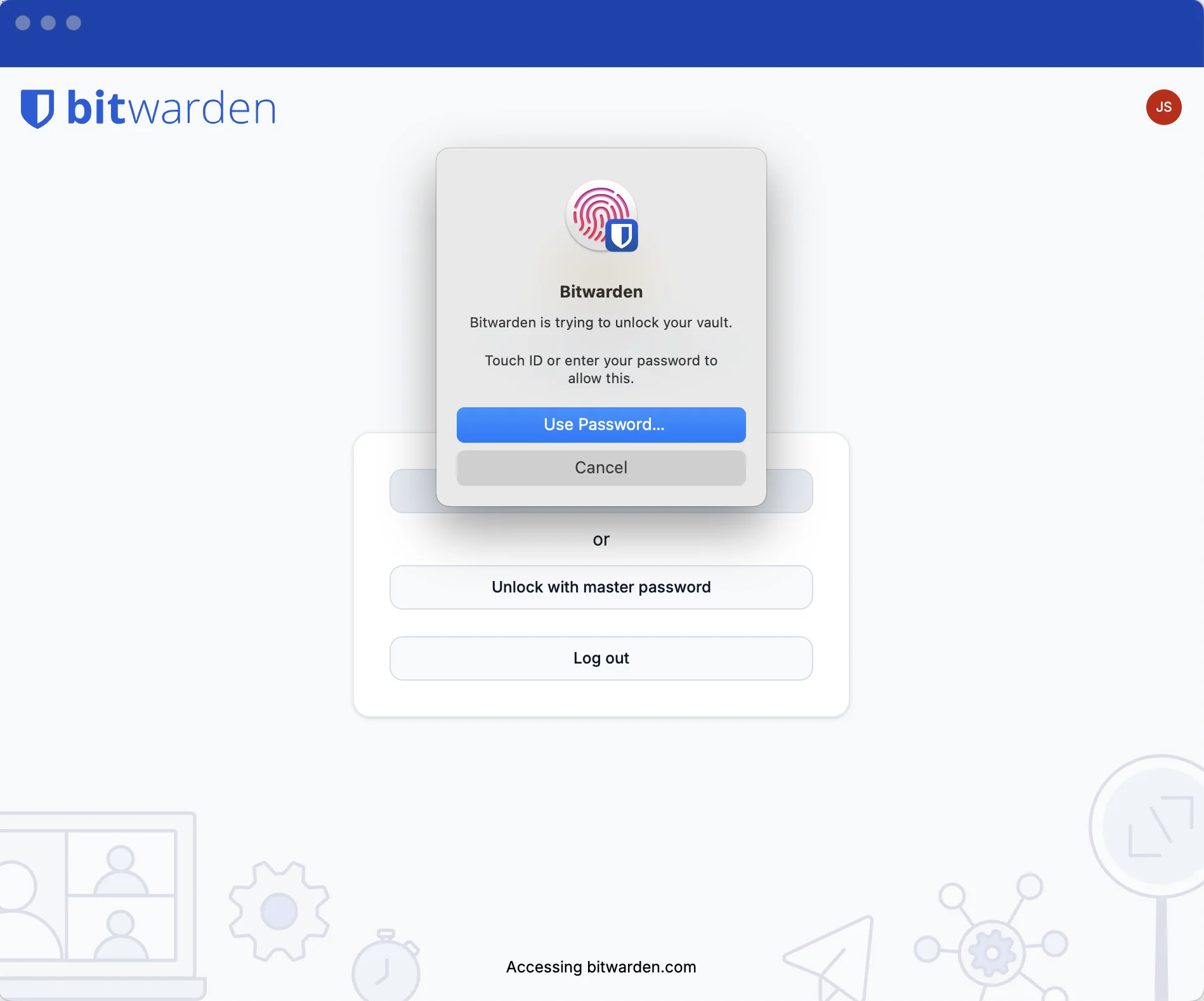 bitwarden fingerprint authentication