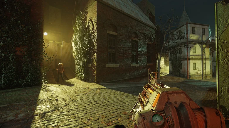 Ray tracing turned on in Half-Life 2 RTX.