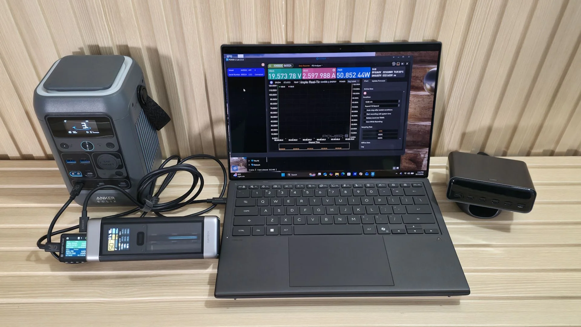 Power Bank testing - test setup