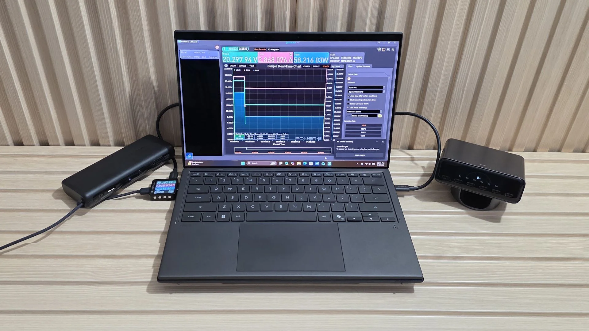 Power Bank testing - images of the power banks during testing
