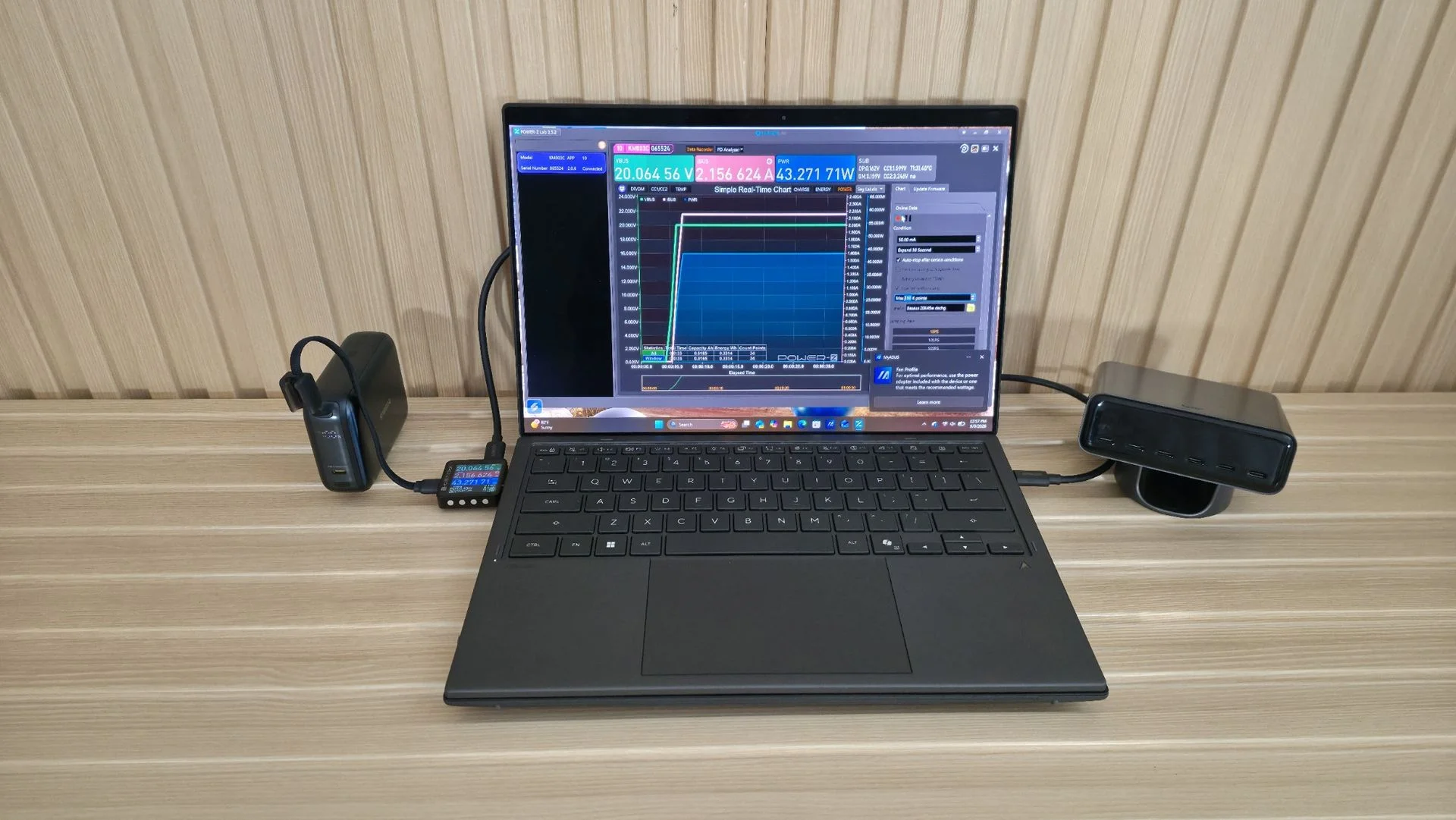 Power Bank testing - images of the power banks during testing