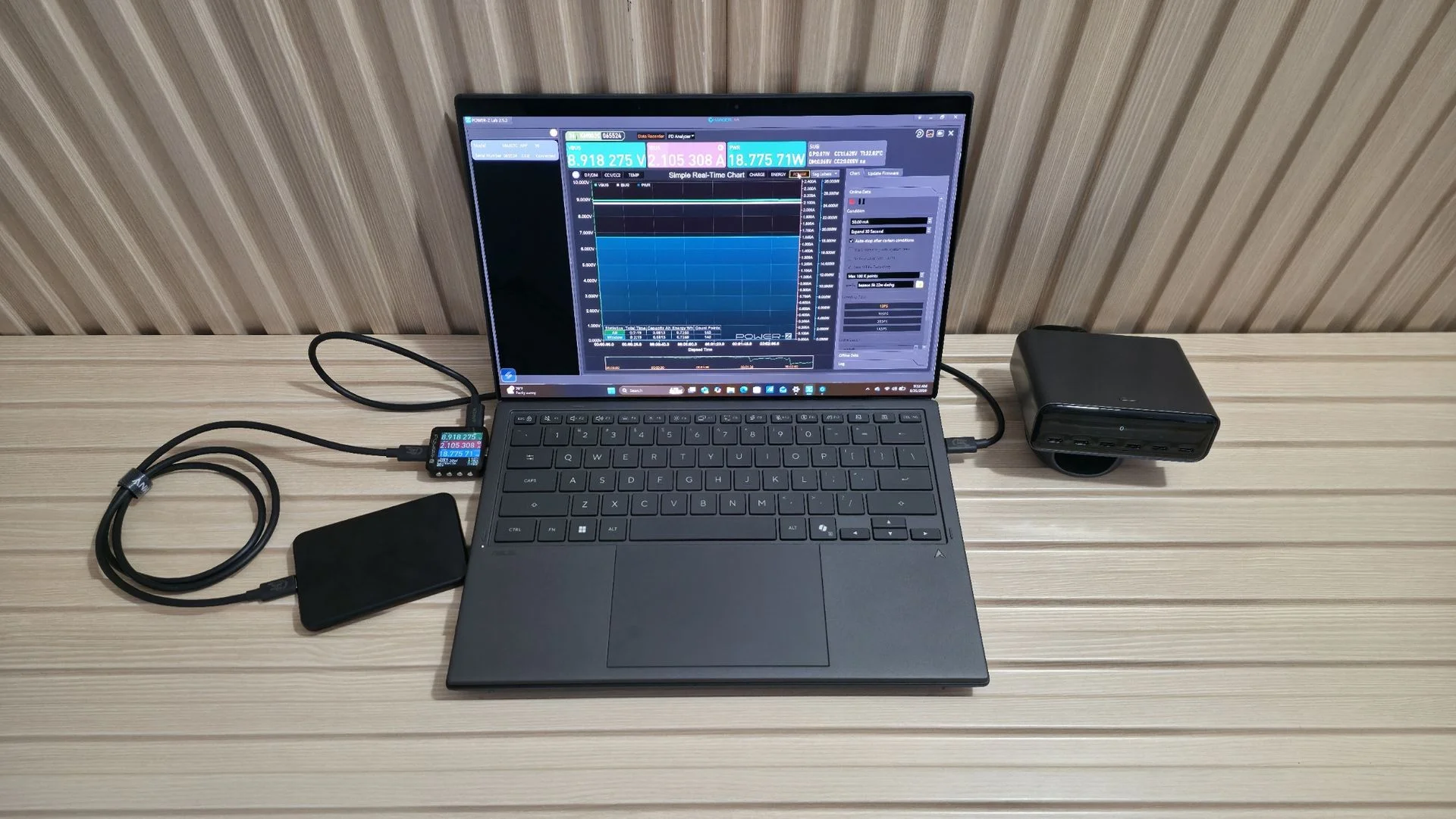 Power Bank testing - images of the power banks during testing