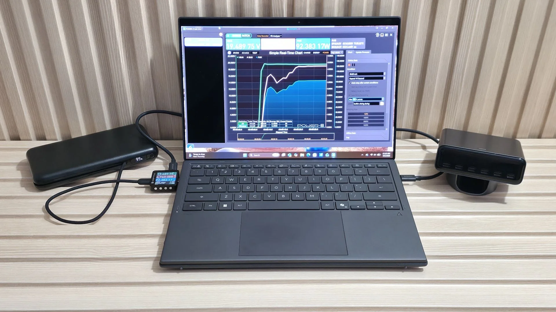 Power Bank testing - images of the power banks during testing